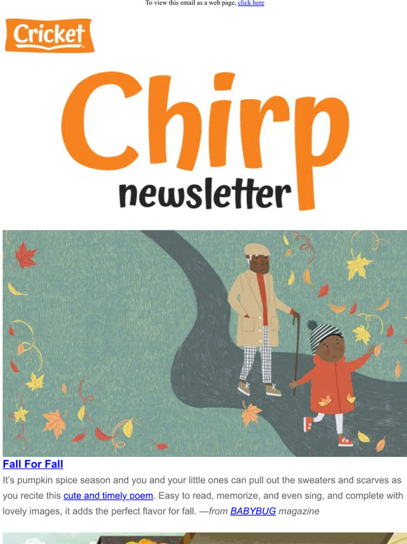 Chirp: Now It's Fall, Dragon in the Treehouse, Ice Hotel, & More!