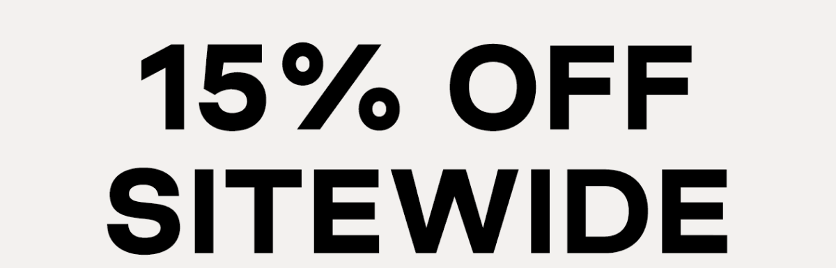15% Off Sitewide