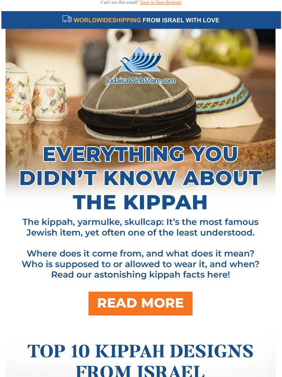 ️ The Kippah aka Yarmulke Who, What, When, Why Milled