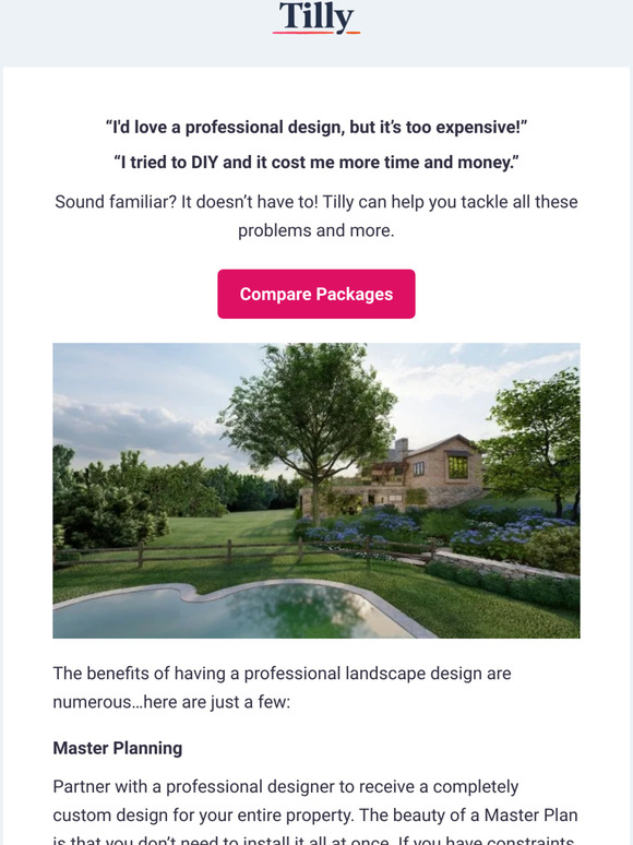 Tilly Design Why Landscape Design? Milled