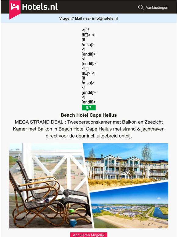 Nazomer Deals vanaf 69,-