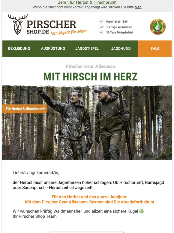 🦌 Mit Hirsch im Herz | Ein Jagd-Set für alles