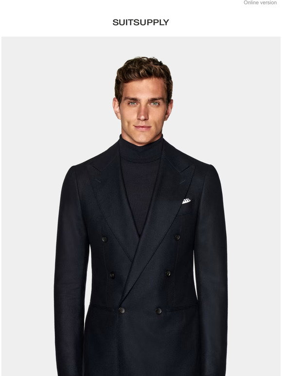 18851 Navy Regular Fit Water Resistant Nano Patterned Suit