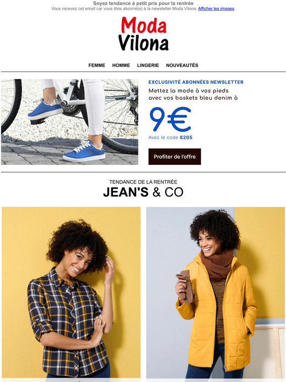 👀 Jamais vu : vos baskets à 9€