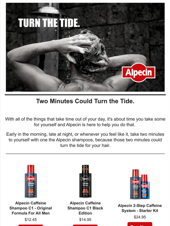 Turn the Tide with Alpecin 🌊
