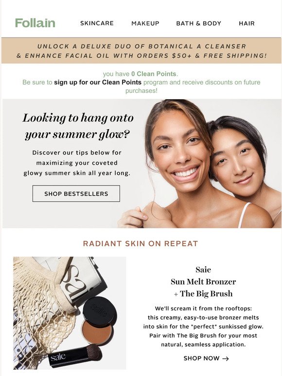 Tips for hanging onto your summer glow👇