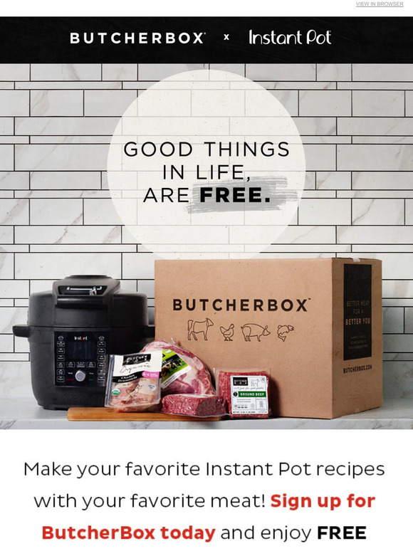 instanthome ButcherBox goes well with Instant Pot Milled