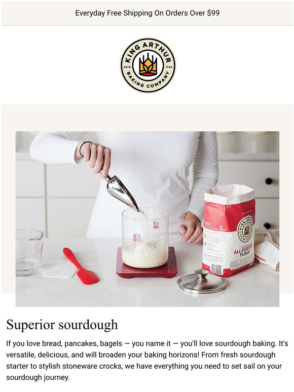 King Arthur Baking Company Getting started with sourdough Milled