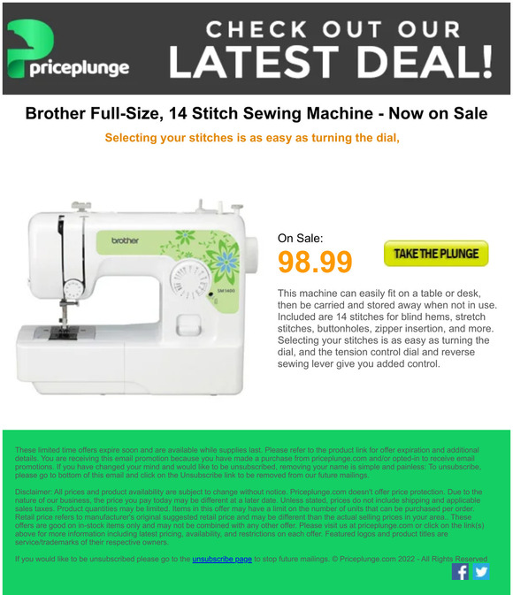 Amazing price on this popular Sewing Machine
