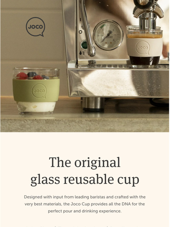 The original glass reusable cup