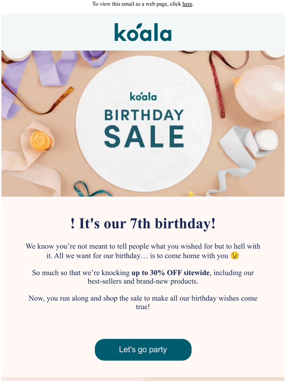 Save up to 30% sitewide! 🎂 Birthday Sale on NOW