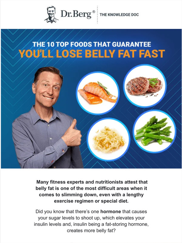 Dr Berg Top 10 Foods to Bust Belly Fat FAST Milled