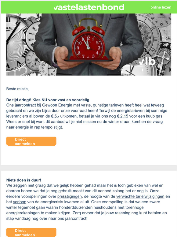 Benut deze laatste kans op een betaalbaar jaarcontract!