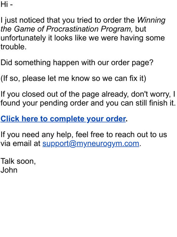 Did something go wrong?