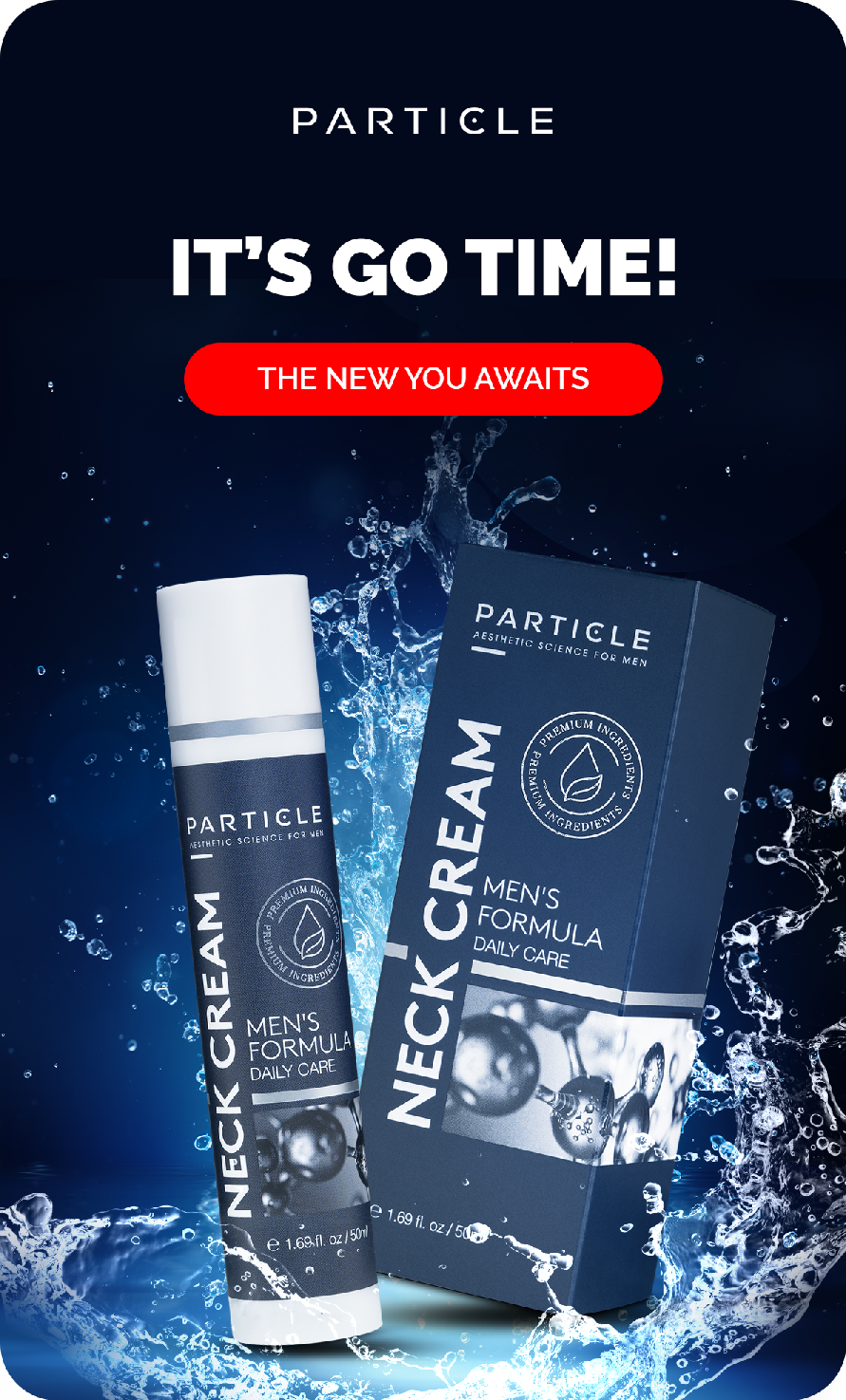 PARTICLE LOGO/ ITS GO TIME! CTA: THE NEW YOU AWAITS