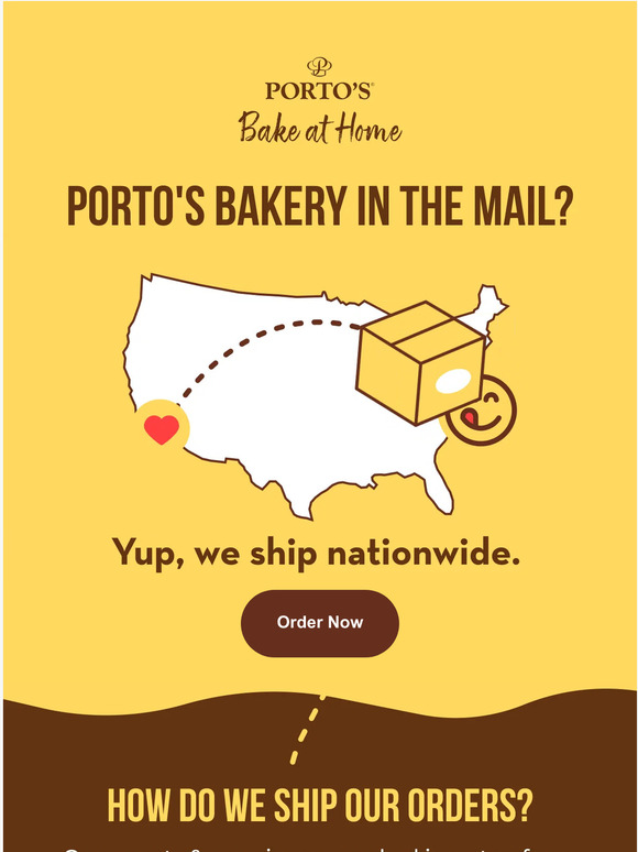 Porto's Bakery Porto's Bakery shipping nationwide! 📦 Milled