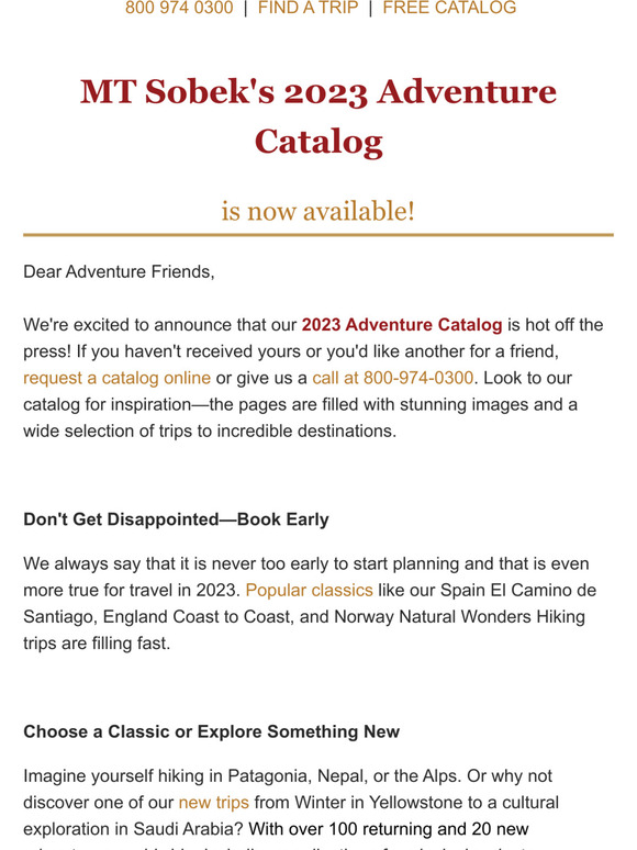 Mountain Travel Sobek The 2023 Adventure Catalog Is Here! Milled