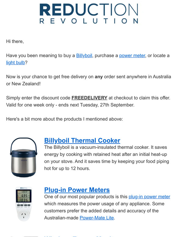 Billyboil Thermal Cooker 3L - Pre-Sale!, Reduction Revolution