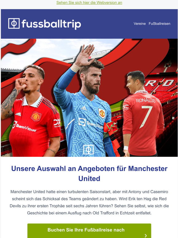 Gute Angebote für Fußballreisen nach Manchester United