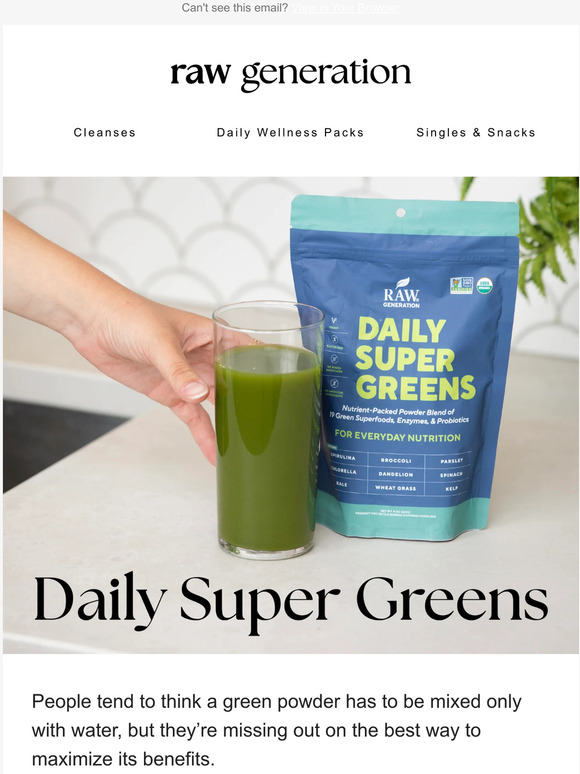 Raw Generation How to boost your juice 💪 Milled