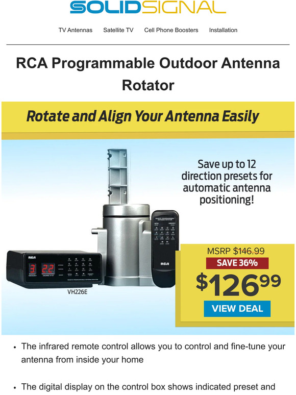 Solid Signal Take Control of Your Antenna Alignment! Milled
