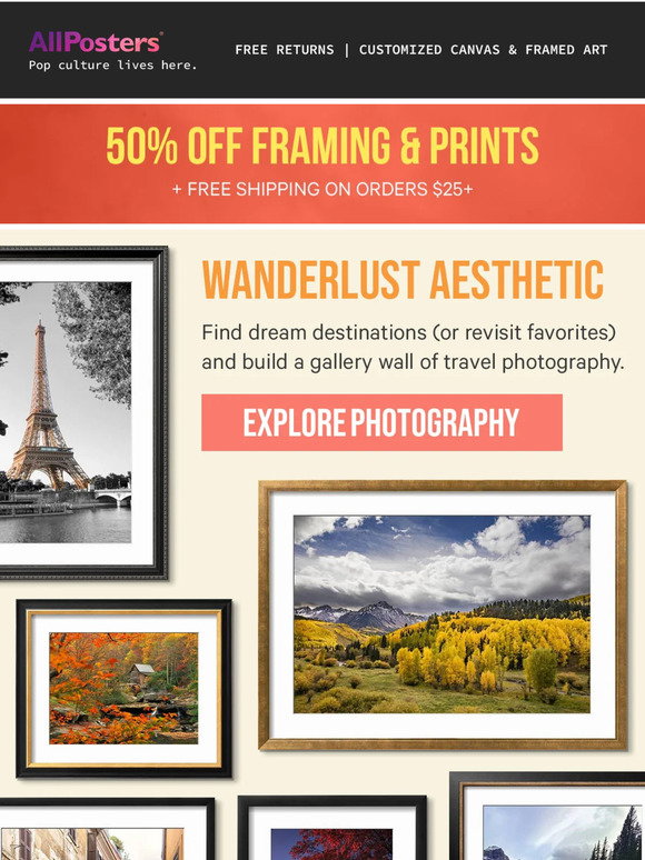 AllPosters: Explore your wanderlust aesthetic. | Milled