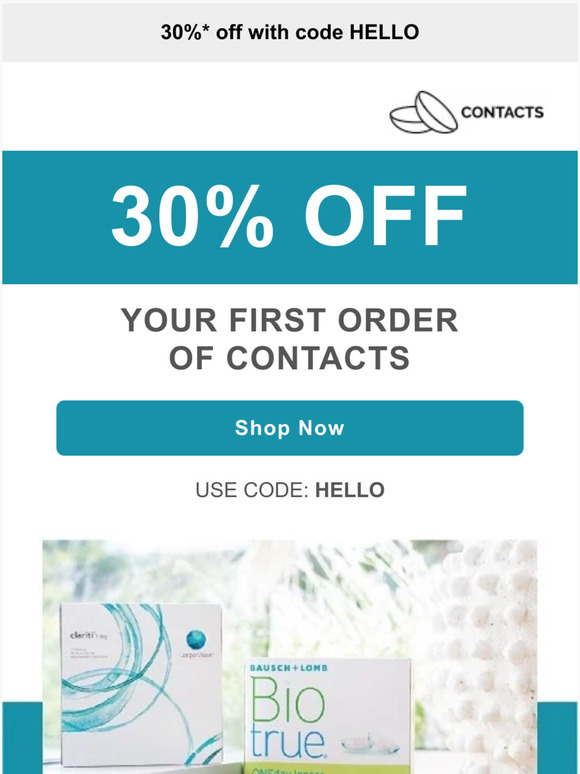 ❌❌Hurry! 30% off contacts❌❌