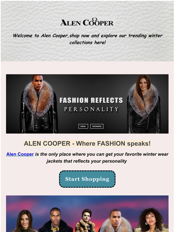 Welcome to Alen Cooper,shop now and explore our trending winter collections here!