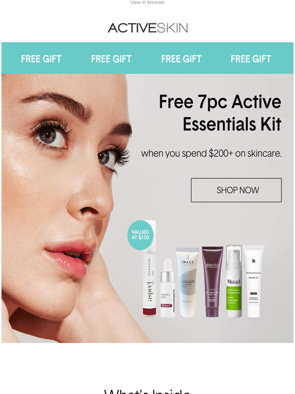 Activeskin: Claim your free 7pc Active Essentials Kit 😍 | Milled