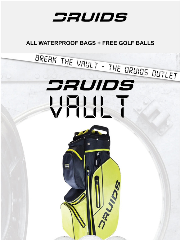 Druids Golf WATERPROOF BAGS 🔥 ADDED TO VAULT Milled