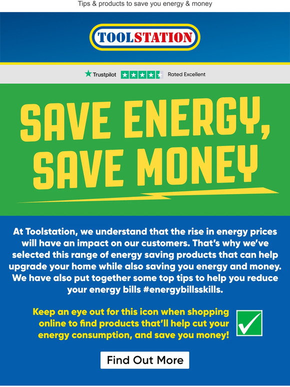 Toolstation Save energy, save money Milled