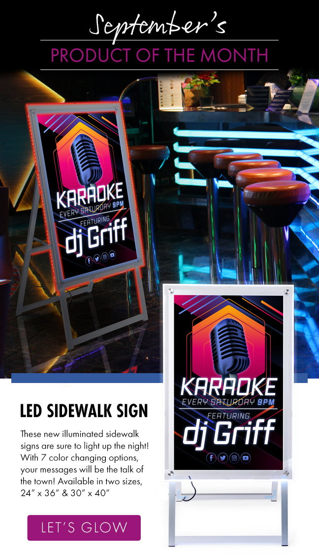 Shop New POTM LED Sidewalk Sign!
