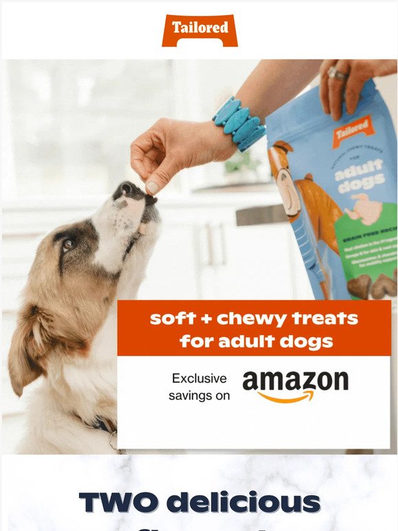 2️⃣0️⃣% OFF Adult 🐶 Chewy Treats on Amazon!