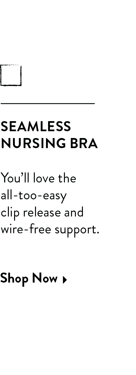 Seamless nursing bra
