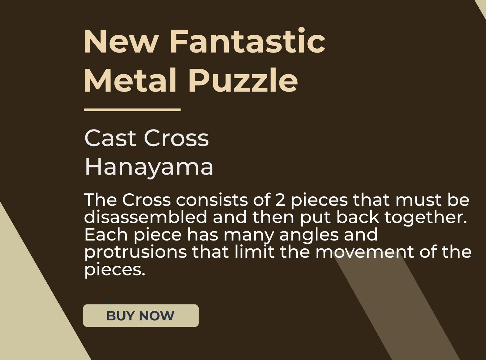 Hanayama Metal Puzzles - Puzzle Master Inc