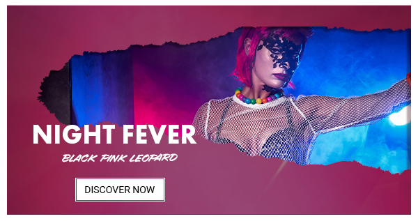 night feverbralette | black pink leopard