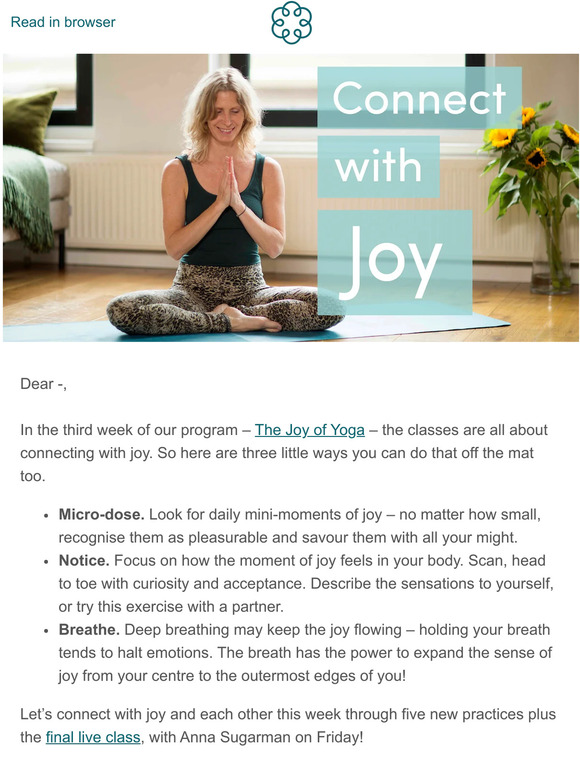 Connect with Joy!
