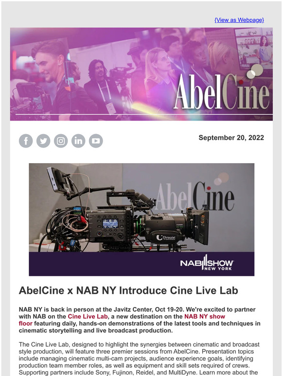 Color Science Masterclass [Class in NYC] @ AbelCine Training