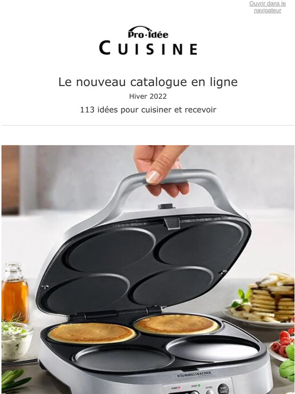 Le nouveau catalogue en ligne : 113 idées pour cuisiner et recevoir