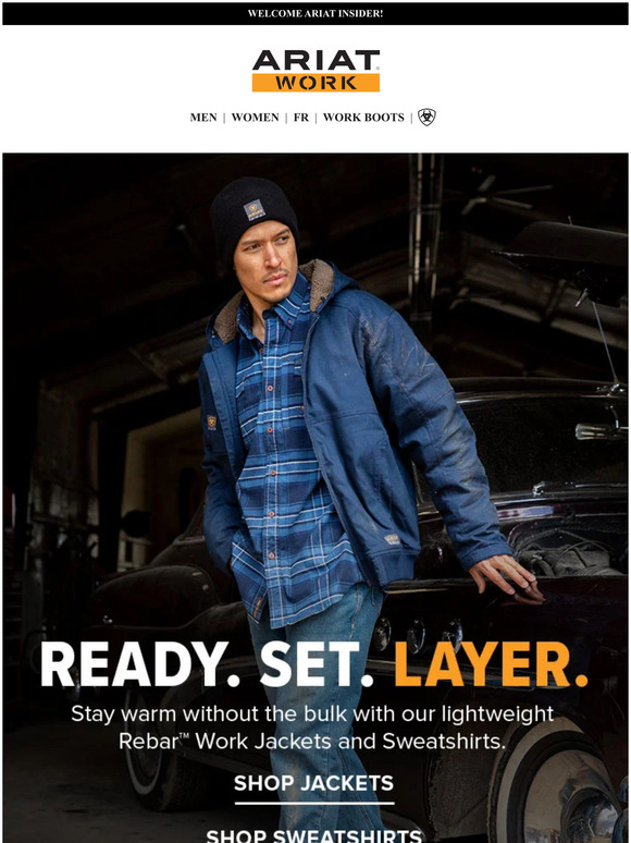 Ariat International, Inc. We’ve Got You Covered, Literally Milled