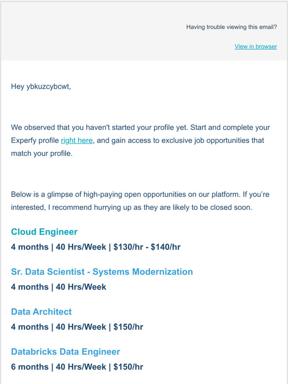 Don't Miss Out - Apply to Top Job Opportunities of the Week at Experfy
