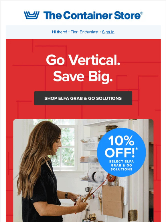 The Container Store Clever. Customizable. Storage! ON SALE NOW Milled