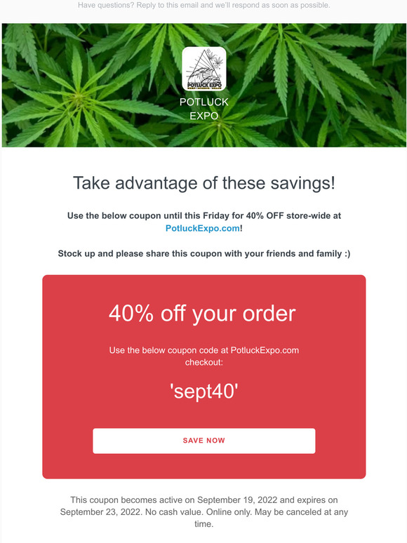 40% off your order coupon + tips to stay balanced / de-stress