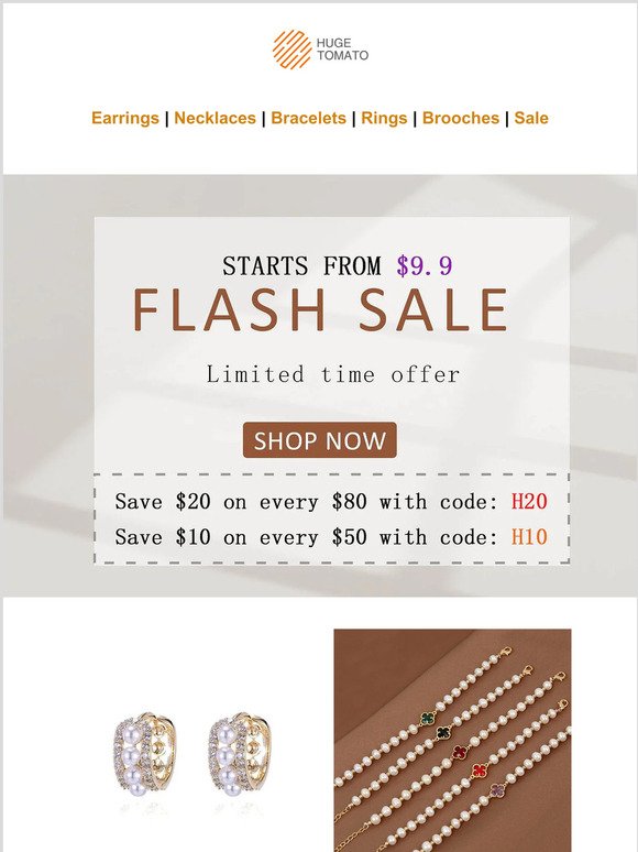 🔥🔥$9.9 Flash Sale is on.