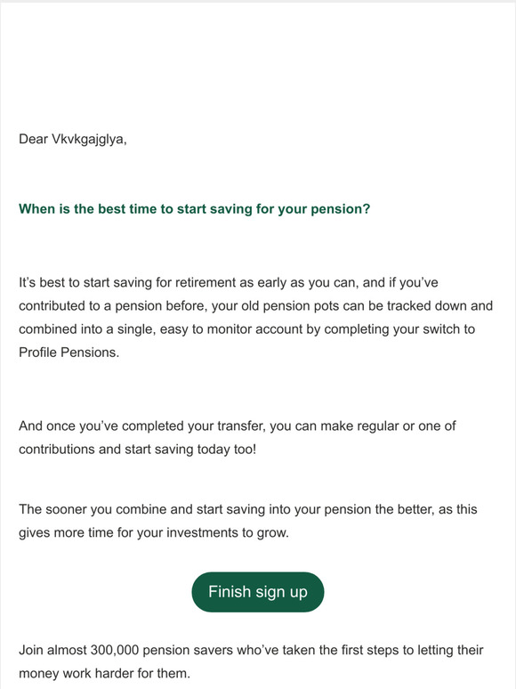 The sooner you start a pension the brighter your financial future