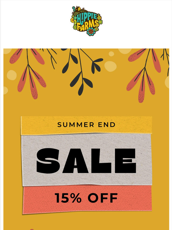 Our 15% OFF sale ends tonight!
