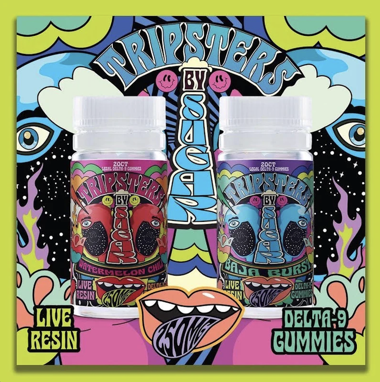 New Tripsters Delta-9 Gummies by Trippy Sugar