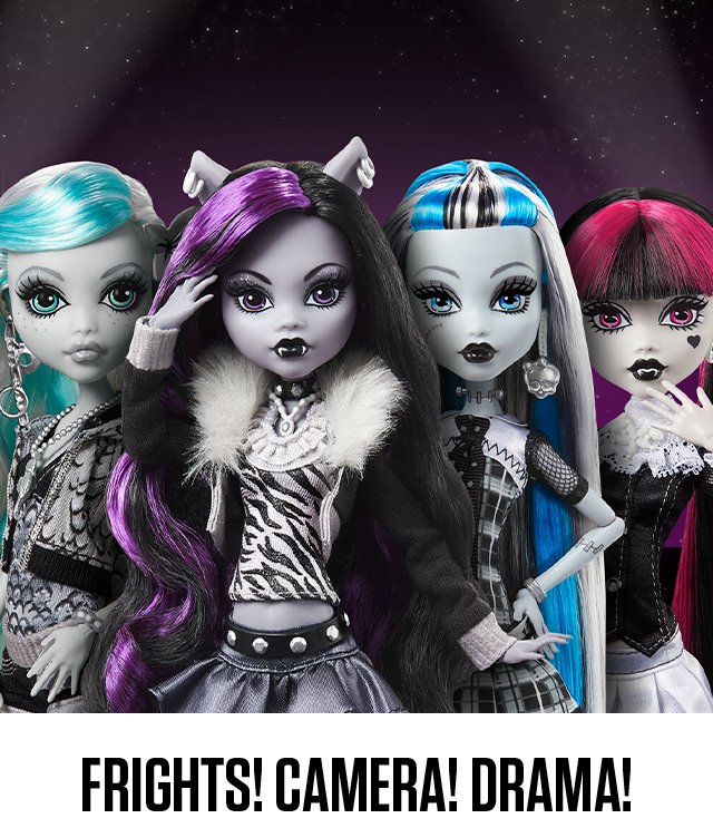 Barbie: Monster High Reel Drama Dolls Debut at midnight!