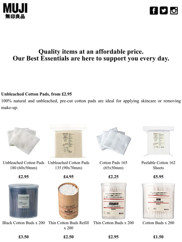 MUJI USA MUJI Best Essentials Made for Everyone Beauty & Skincare