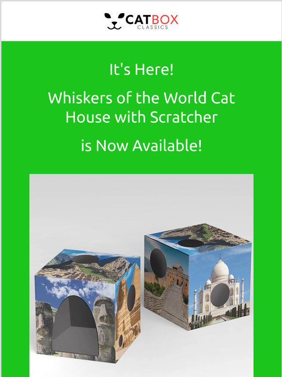 Cat Box Classics Just Launched! The New Whiskers of the World Cat House is Now Available! Milled
